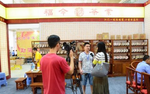 福今特制熟饼成为第十三届江门茶博会新宠