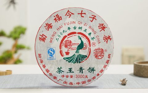 福今2009年茶王青饼3000克