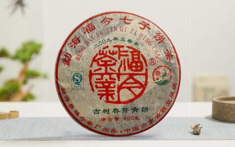 福今2009年古树春芽青饼